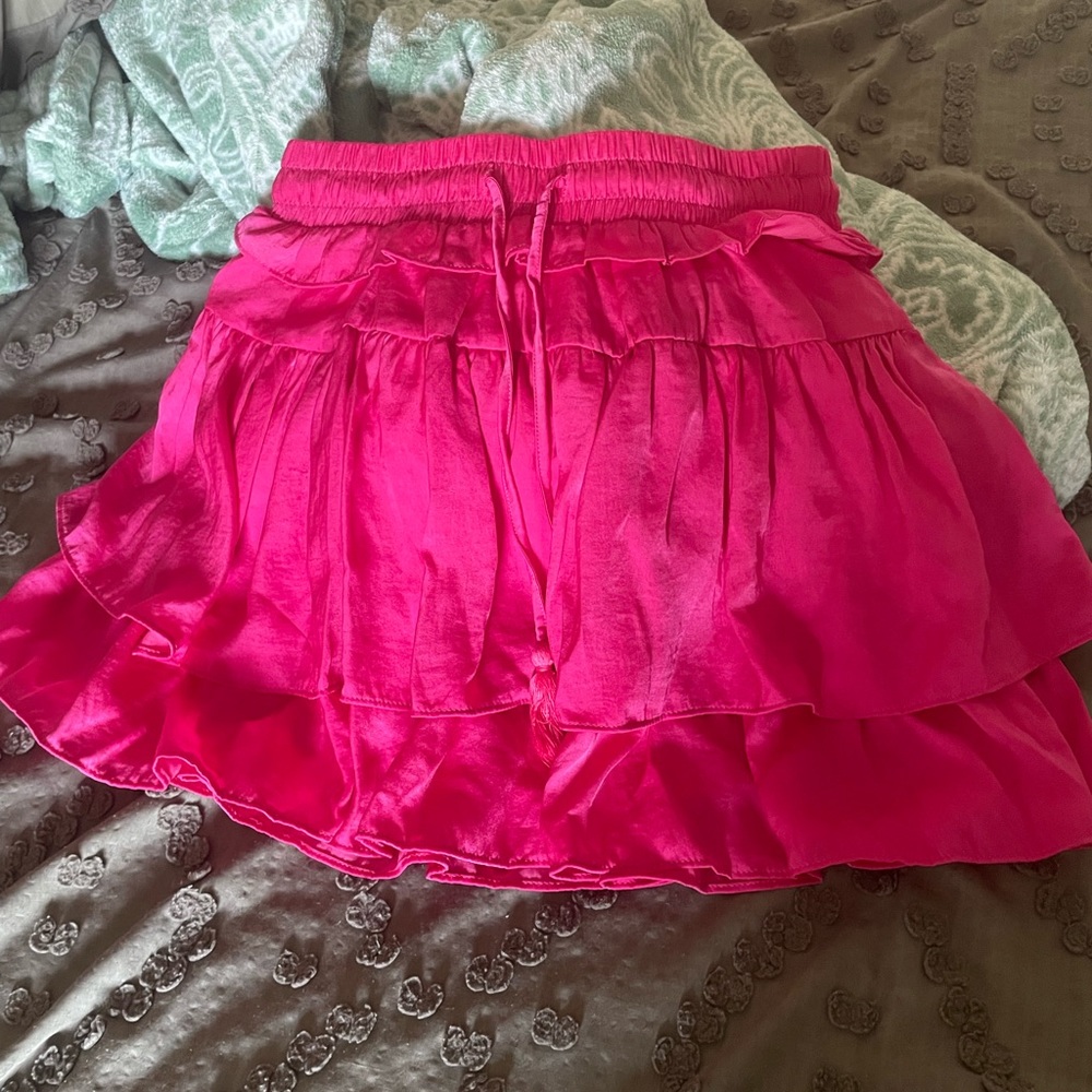 American Threads Hot Pink Ruffle Skirt